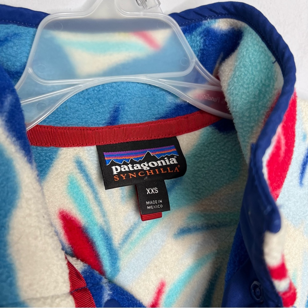 Patagonia Synchilla‎ Fleece Feather Dance Channel Blue Vintage - Picture 5 of 8